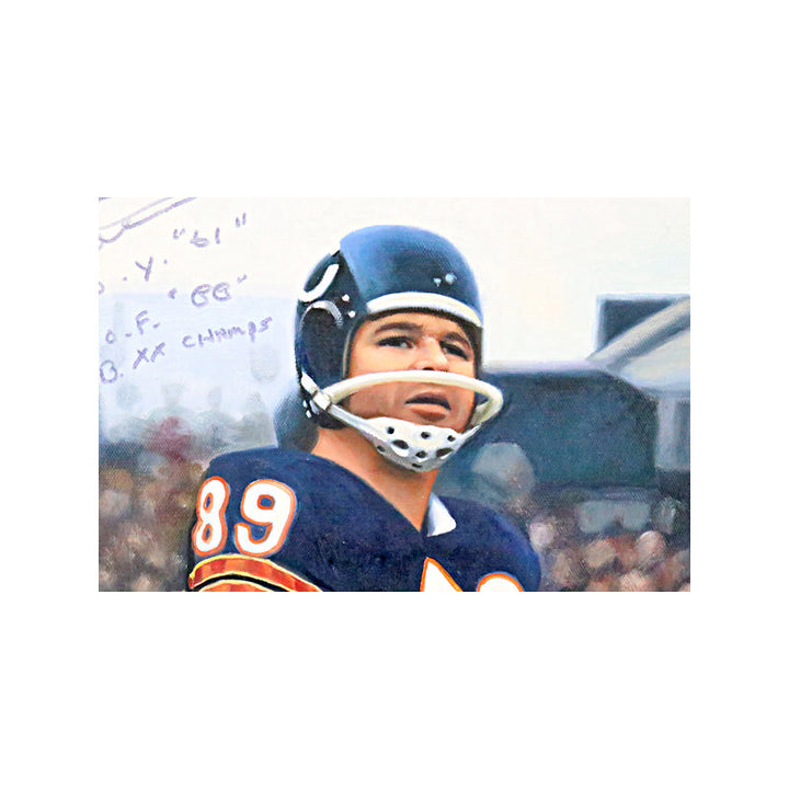 Mike Ditka Chicago Bears Autographed Signed and Inscribed 20"x23" Canvas Artwork (Brandon Steiner LOA)
