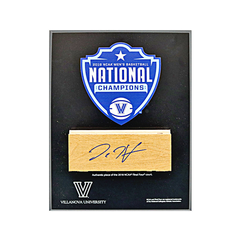 Donte DiVincenzo Villanova University  Autographed 9"x12" Plaque with Authentic Piece of 2018 Final Four Court (CX Auth)