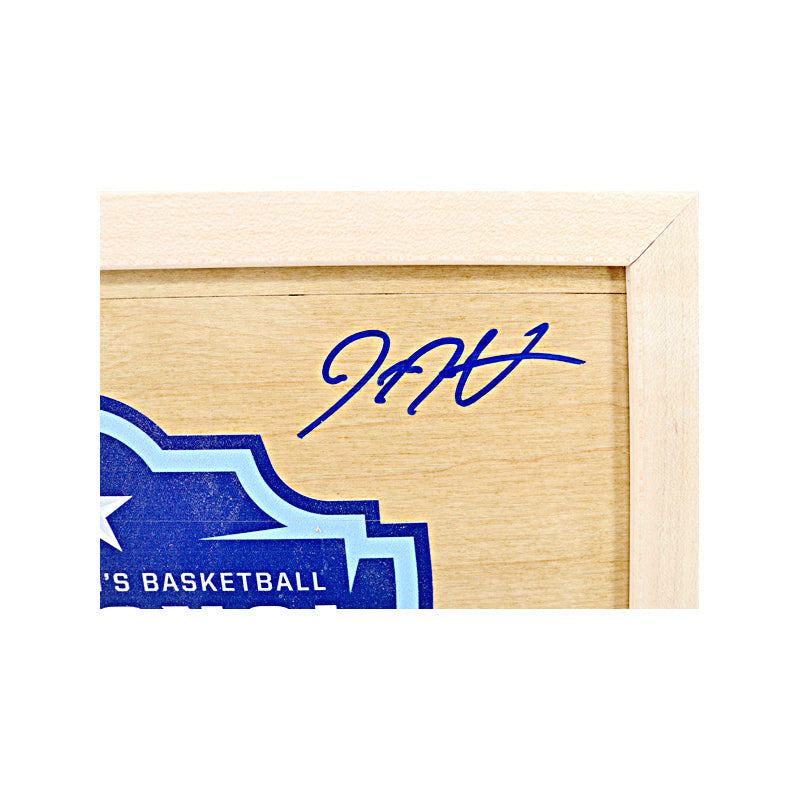 Donte DiVincenzo Villanova University  Autographed and Inscribed "2018 MOP" 12"x12" Authentic Piece of 2018 Final Four Court (CX Auth)