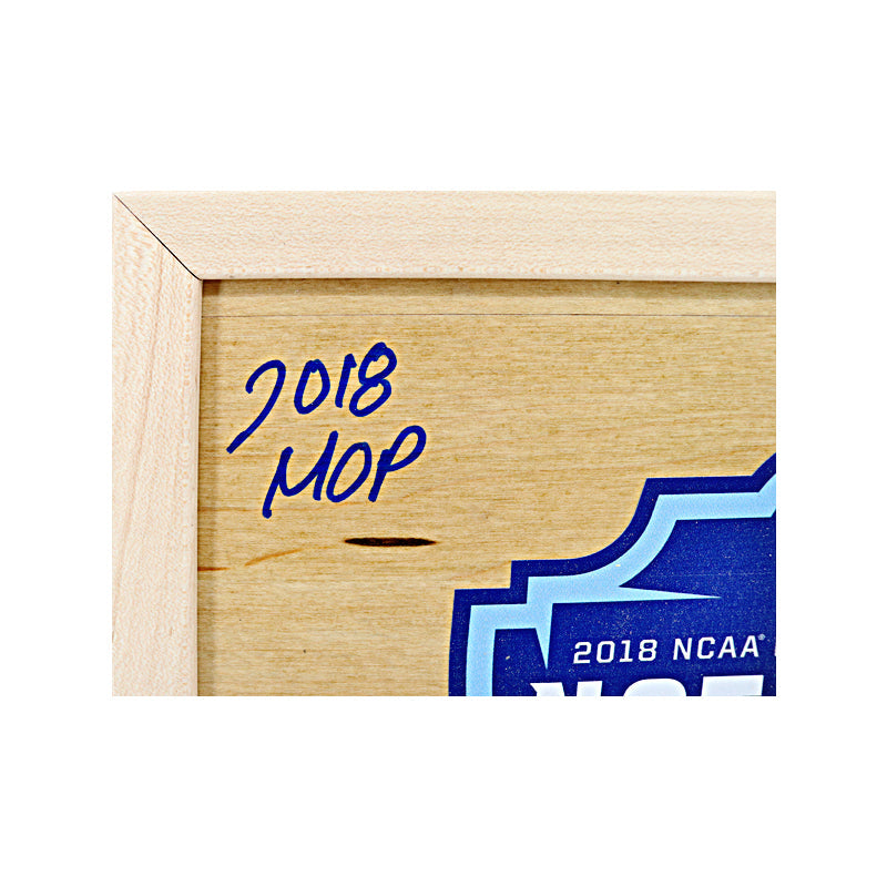Donte DiVincenzo Villanova University  Autographed and Inscribed "2018 MOP" 12"x12" Authentic Piece of 2018 Final Four Court (CX Auth)