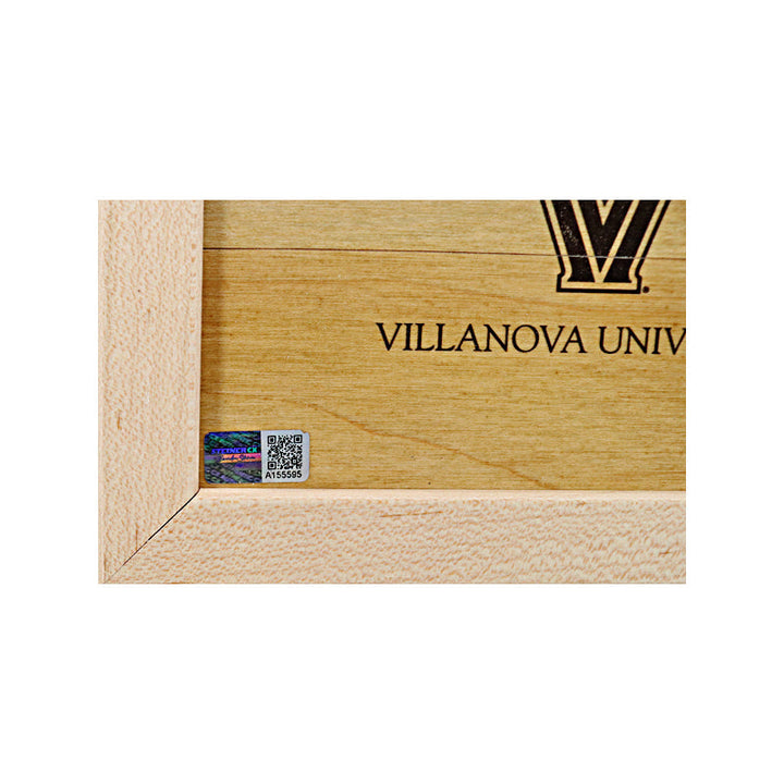 Donte DiVincenzo Villanova University  Autographed and Inscribed "2018 MOP" 12"x12" Authentic Piece of 2018 Final Four Court (CX Auth)