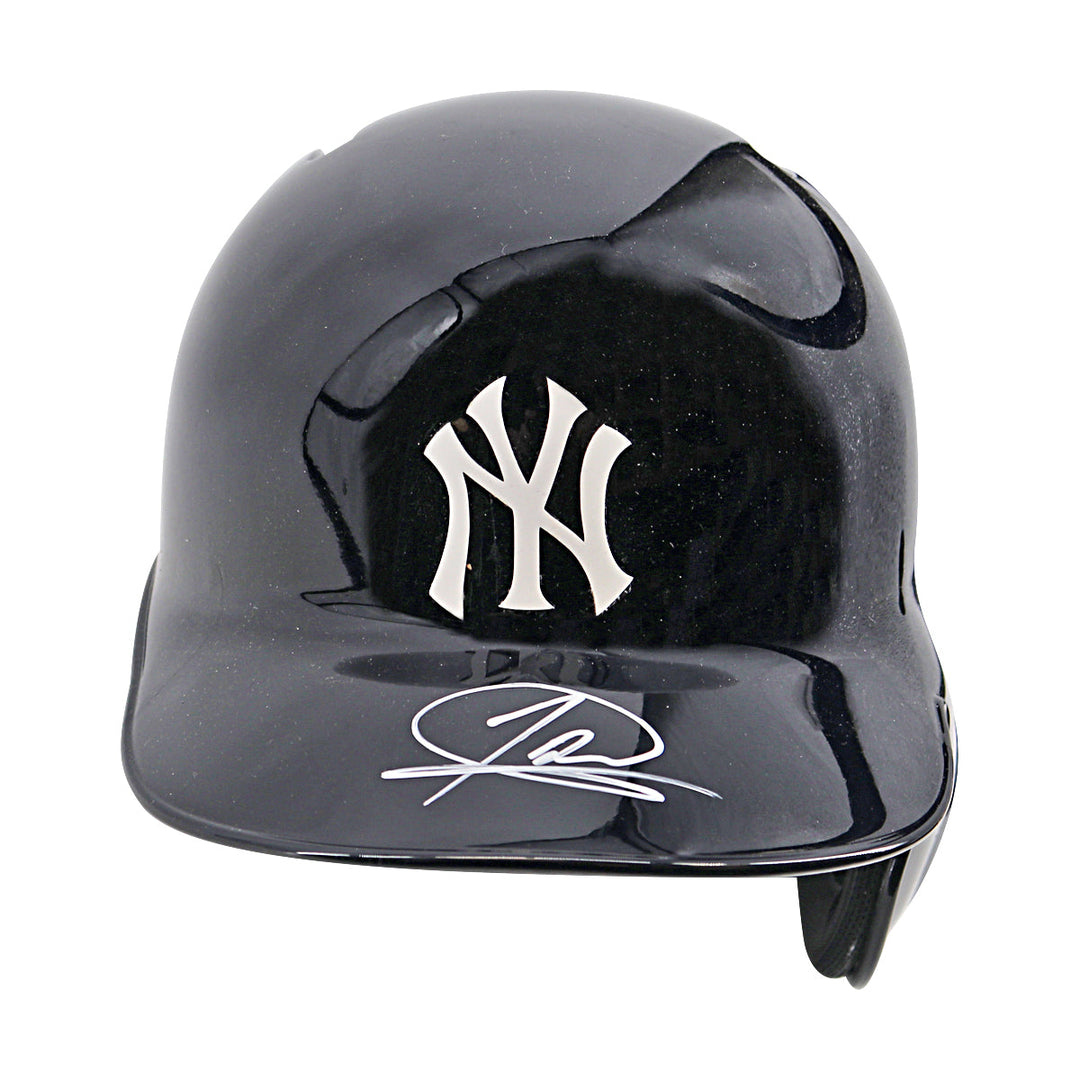 Jasson Dominguez New York Yankees Autographed Signed Rawlings Yankees Batting Helmet (Fanatics Auth)