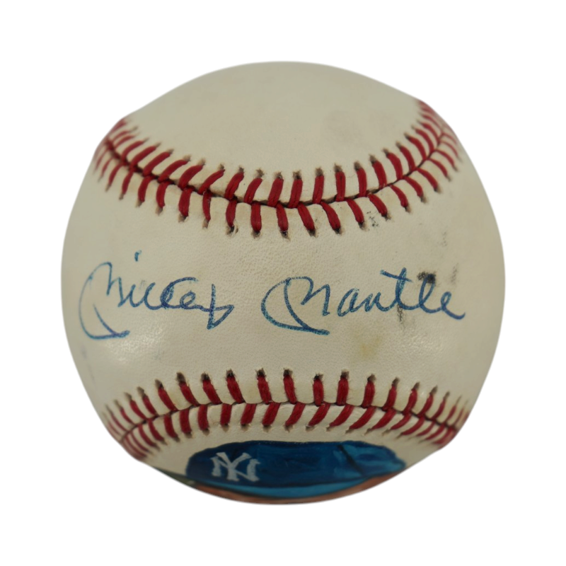 Mickey Mantle New York Yankees Autograph Signed OAL Painted Ball (JSA LOA)