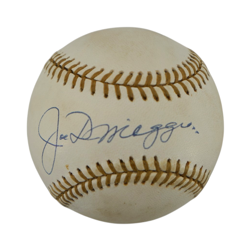 Joe DiMaggio New York Yankees Autographed Signed Gold Glove Logo Ball (PSA LOA)