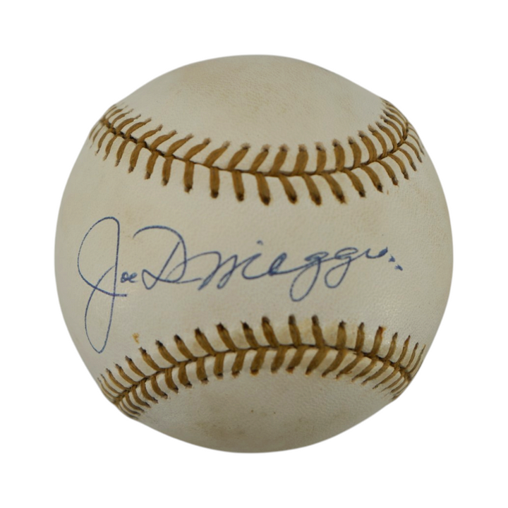 Joe DiMaggio New York Yankees Autographed Signed Gold Glove Logo Ball (PSA LOA)