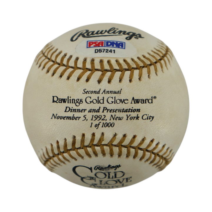 Joe DiMaggio New York Yankees Autographed Signed Gold Glove Logo Ball (PSA LOA)