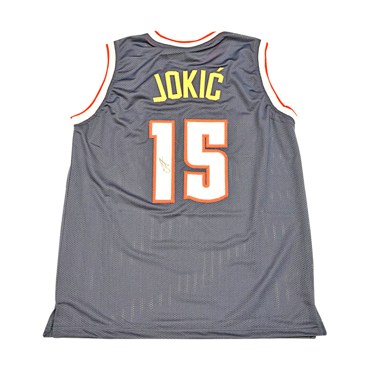 Nikola Jokic Denver Nuggets Autographed Navy Custom Jersey JSA COA