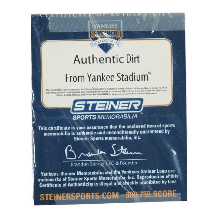 Yankee Stadium Subway Sign Collage with Game Used Dirt Framed 19x35 Steiner COA