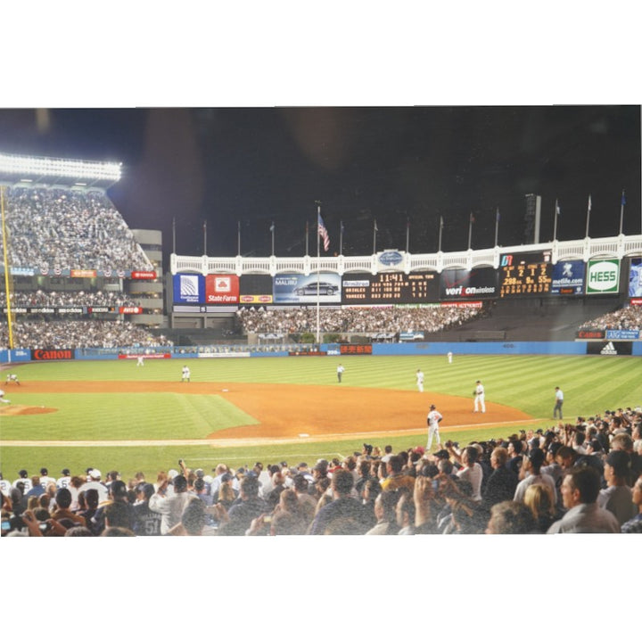 Last Pitch at Yankee Stadium 13x47 Framed Panoramic Photo by Rob Arra