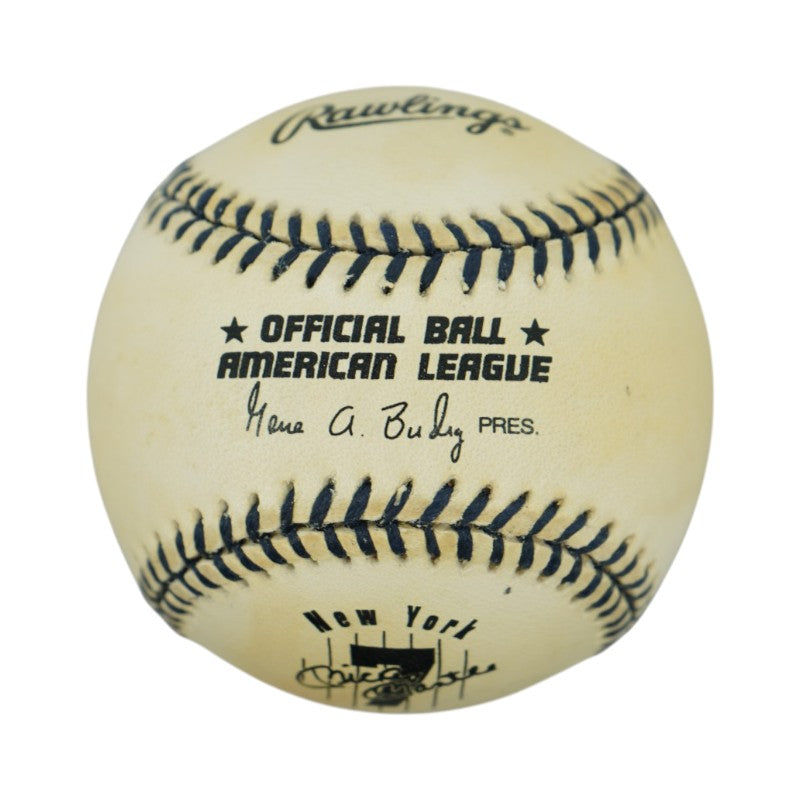 Mickey Mantle New York Yankees Rawlings Logo Baseball