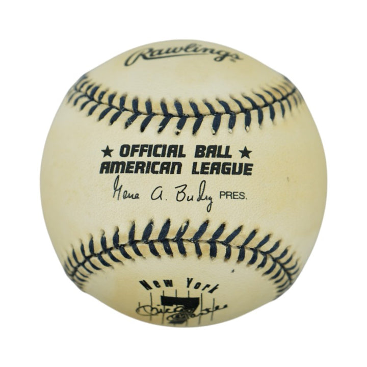 Mickey Mantle New York Yankees Rawlings Logo Baseball