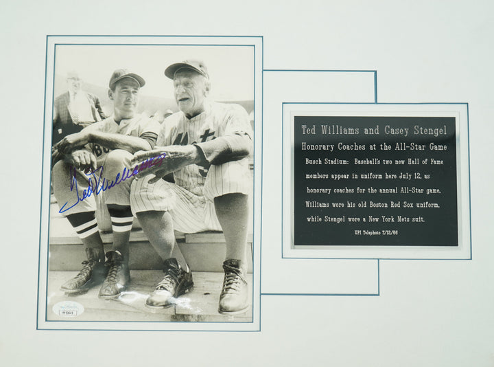 Ted Williams Boston Red Sox Autographed 7x9 Matted Photo JSA LOA