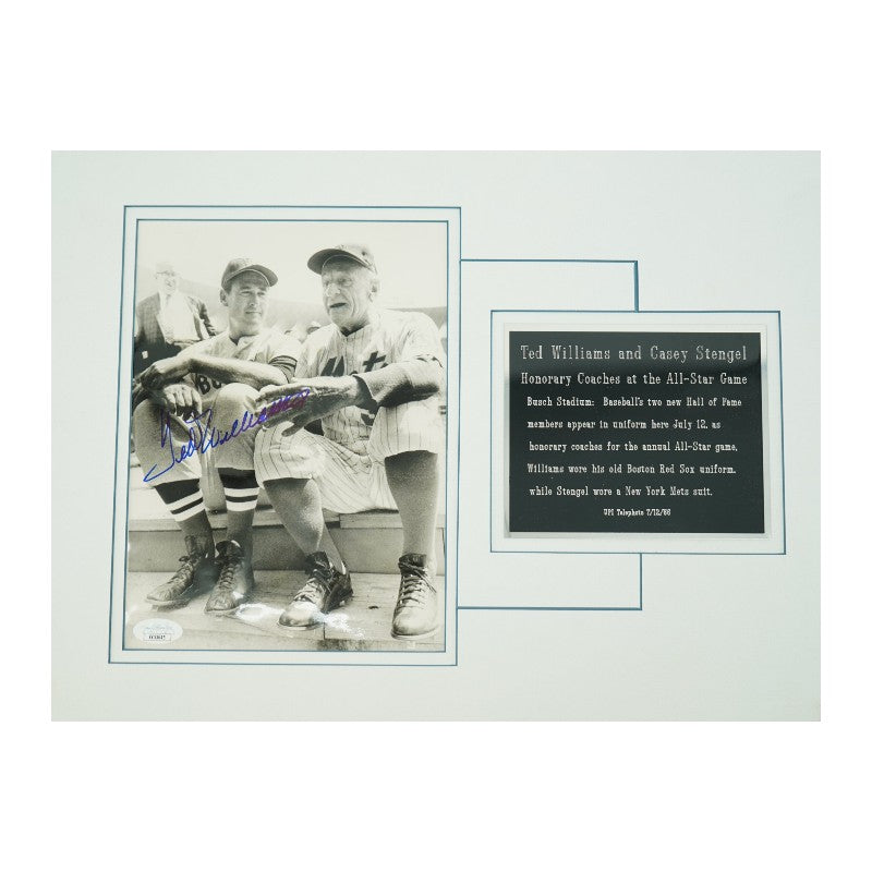 Ted Williams Boston Red Sox Autographed 7x9 Matted Photo JSA LOA