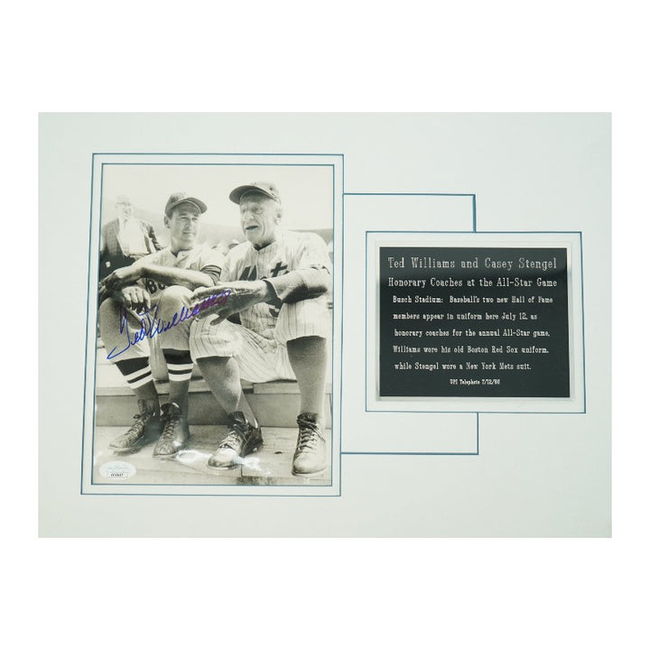 Ted Williams Boston Red Sox Autographed 7x9 Matted Photo JSA LOA