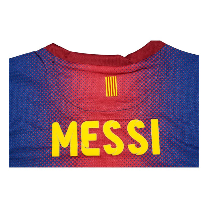 Lionel Messi FC Barcelona Autographed Authentic Jersey Icons LOA