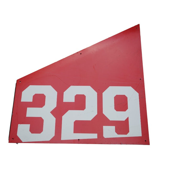 Highmark Stadium Authentic Section 329 36x36 White/Red Metal Right Side Sign