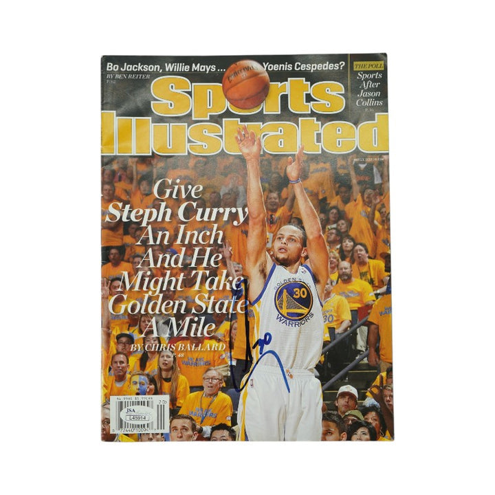 Stephen Curry Golden State Warrior Autographed Sports Illustrated 5/13/13 Magazine JSA COA