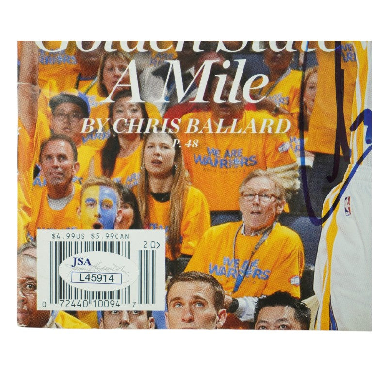 Stephen Curry Golden State Warrior Autographed Sports Illustrated 5/13/13 Magazine JSA COA