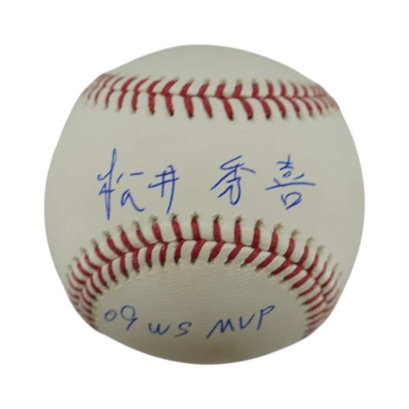 Hideki Matsui New York Yankees Kanji Autographed Inscribed 09 WS MVP OMLB Baseball CX Auth