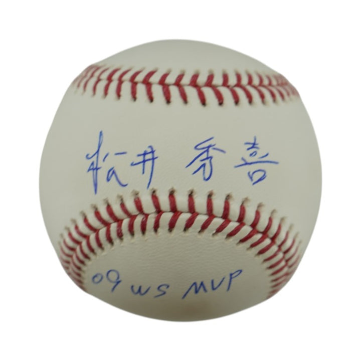 Hideki Matsui New York Yankees Kanji Autographed Inscribed 09 WS MVP OMLB Baseball CX Auth