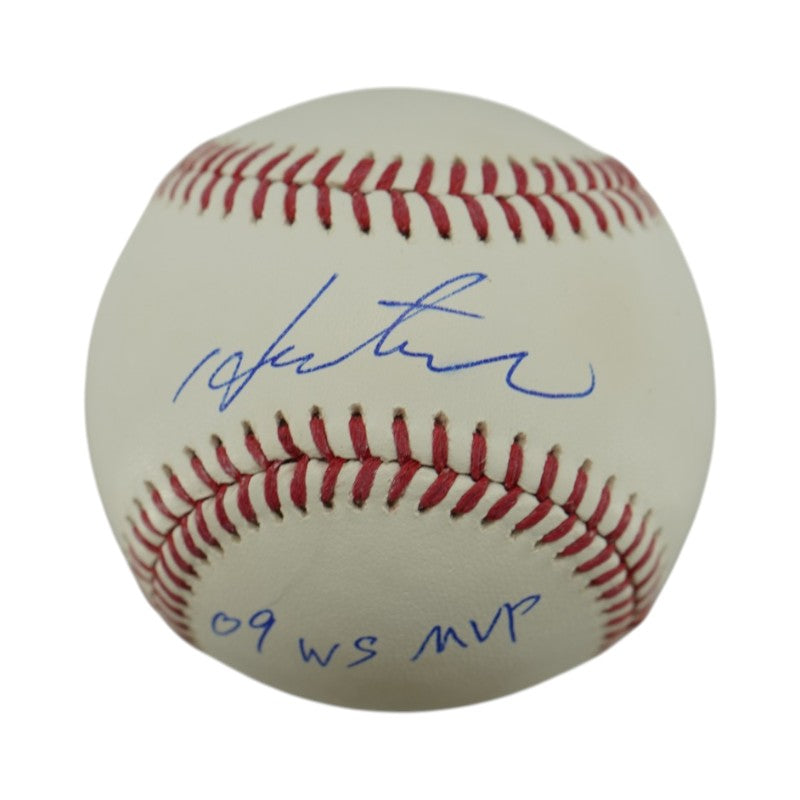 Hideki Matsui New York Yankees Autographed Inscribed 09 WS MVP OMLB Baseball CX Auth