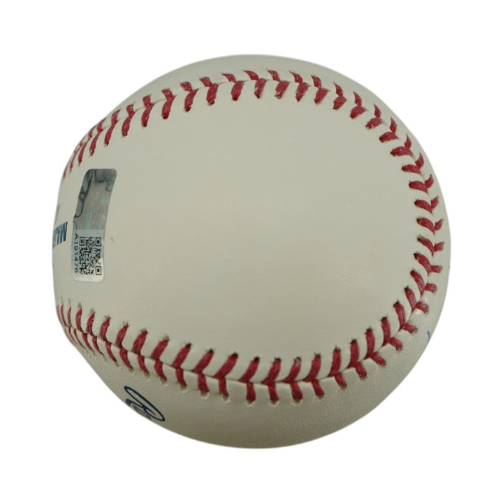 Hideki Matsui New York Yankees Kanji Autographed Inscribed Godzilla OMLB Baseball CX Auth
