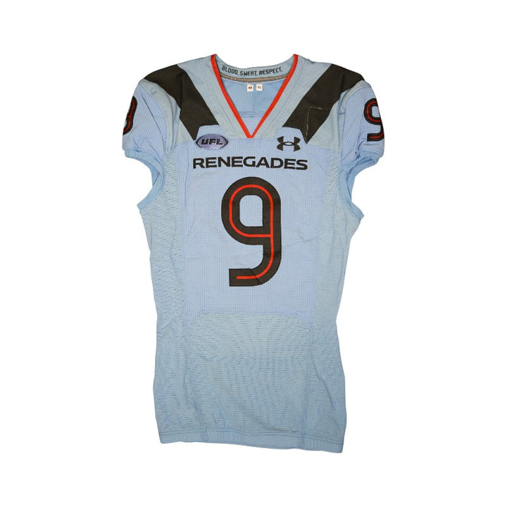 Delonte Hood #9 Arlington Renegades 2023 Game Issued Blue Jersey