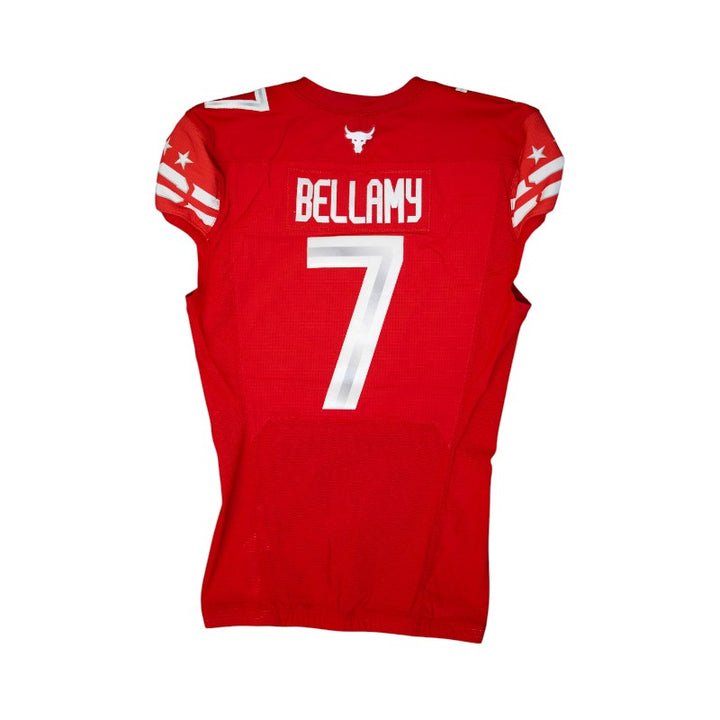 Davin Bellamy #7 DC Defenders 2024 Game Issued Red Jersey
