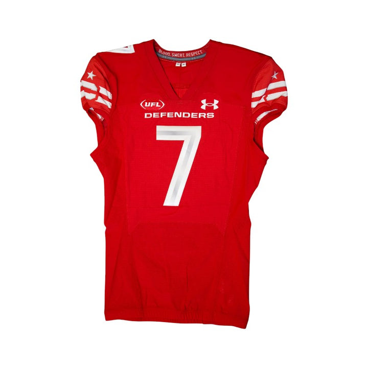 Davin Bellamy #7 DC Defenders 2024 Game Issued Red Jersey