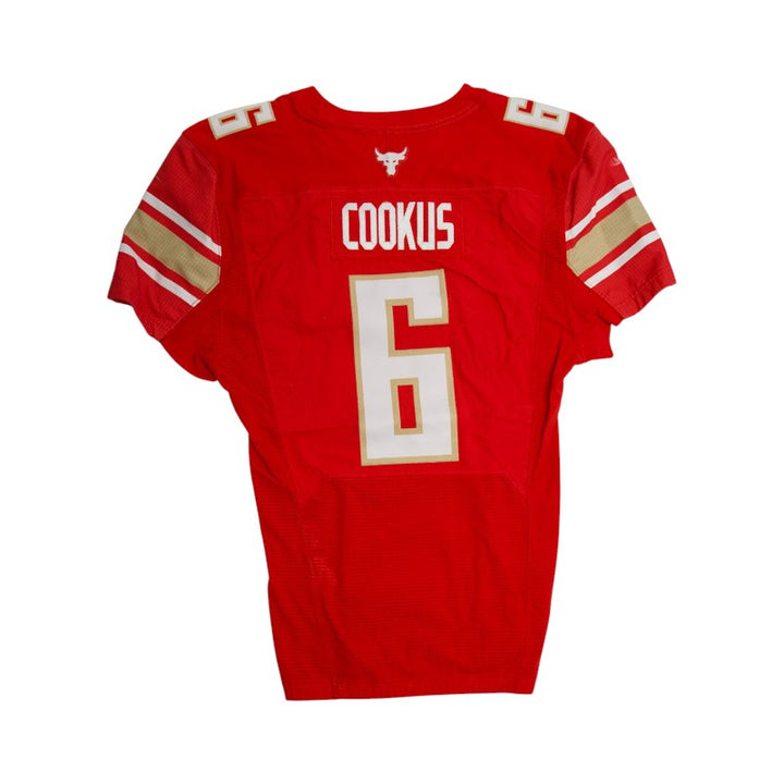 Case Cookus #6 Birmingham Stallions 2023 Game Issued Red Jersey