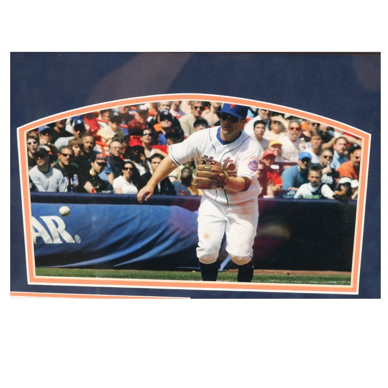 David Wright New York Mets Game Used Dirt & Lineup Card Collage Steiner Holo