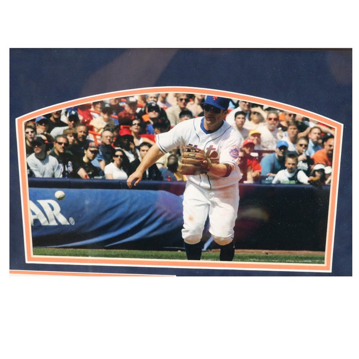 David Wright New York Mets Game Used Dirt & Lineup Card Collage Steiner Holo