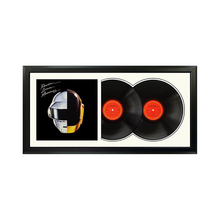 Daft Punk Random Access Memories Genuine Double Vinyl Records & Cover Professionally Framed 17.5 x 34.5 Wall Display with a White Mat