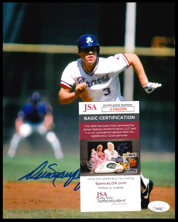 Dale Murphy Atlanta Braves Signed 8x10 Photo (JSA COA)