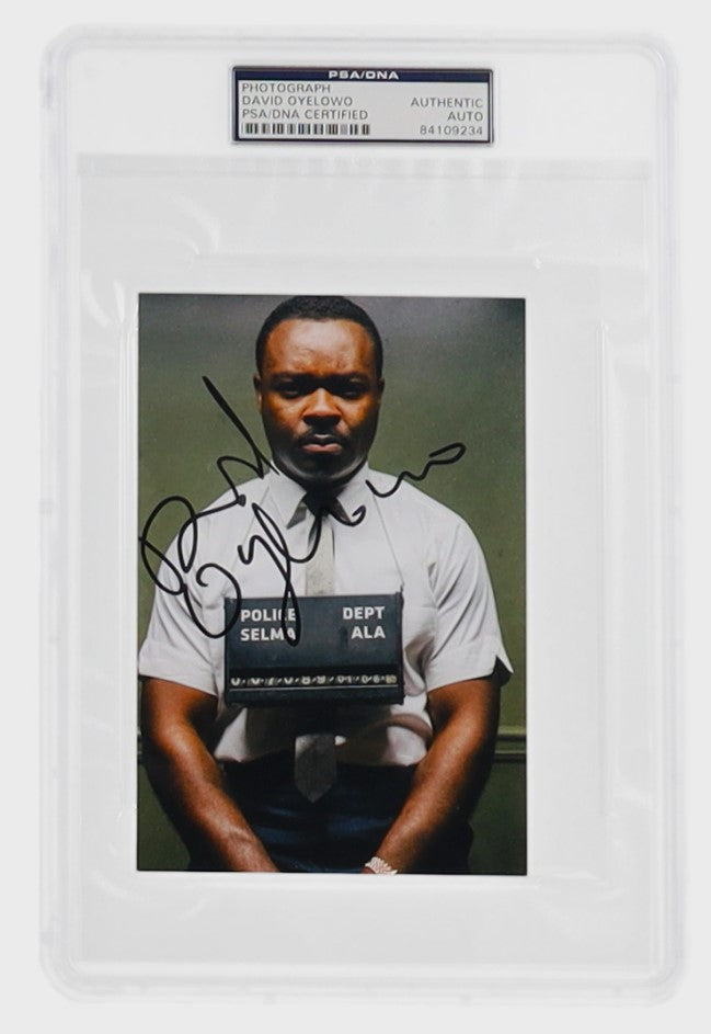 David Oyelowo Award Winning Actor Who Portrayed Dr. Martin Luther King Jr. in the 2014 Movie Selma Signed 4x6 Selma Photo (PSA)