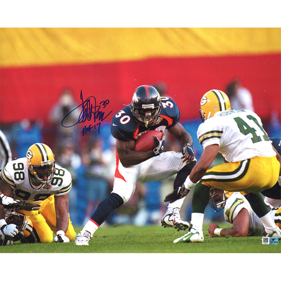 Terrell Davis Autographed/Signed Denver Broncos 16×20 Photo HOF