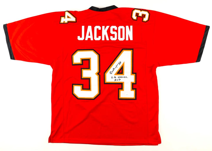 Dexter Jackson Tampa Bay Buccaneers Signed and Inscribed  SB XXXVII MVP Custom Jersey (JSA)