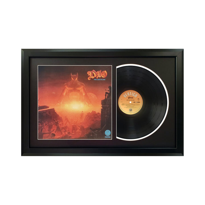 Dio The Last in Line Genuine Vinyl Record & Cover Professionally Framed 17.5 x 26.5 Wall Display with a Black Mat