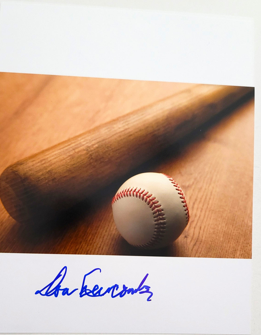 Don Newcombe Brooklyn Dodgers Signed Baseball and Bat 8x10 Photo (Autograph Memories)