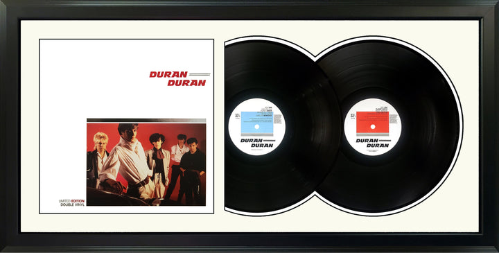 Duran Duran Duran Duran Double Vinyl Record and Cover Professionally Framed  Wall Display with a White Mat