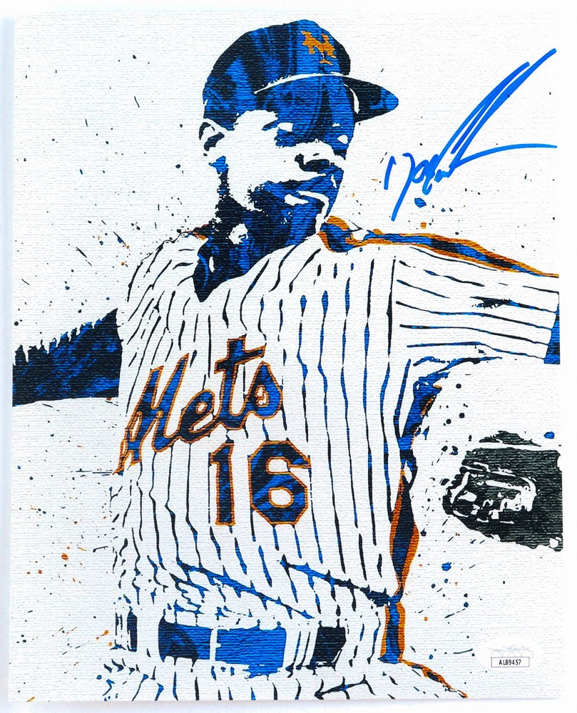 Dwight Doc Gooden New York Mets Signed 8x10 Abstract Photo (JSA Hologram)