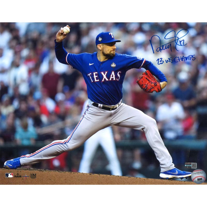 Nathan Eovaldi Texas Rangers Autographed Signed and Inscribed 2023 WS Game 5 11x14 Photo (CX Auth)