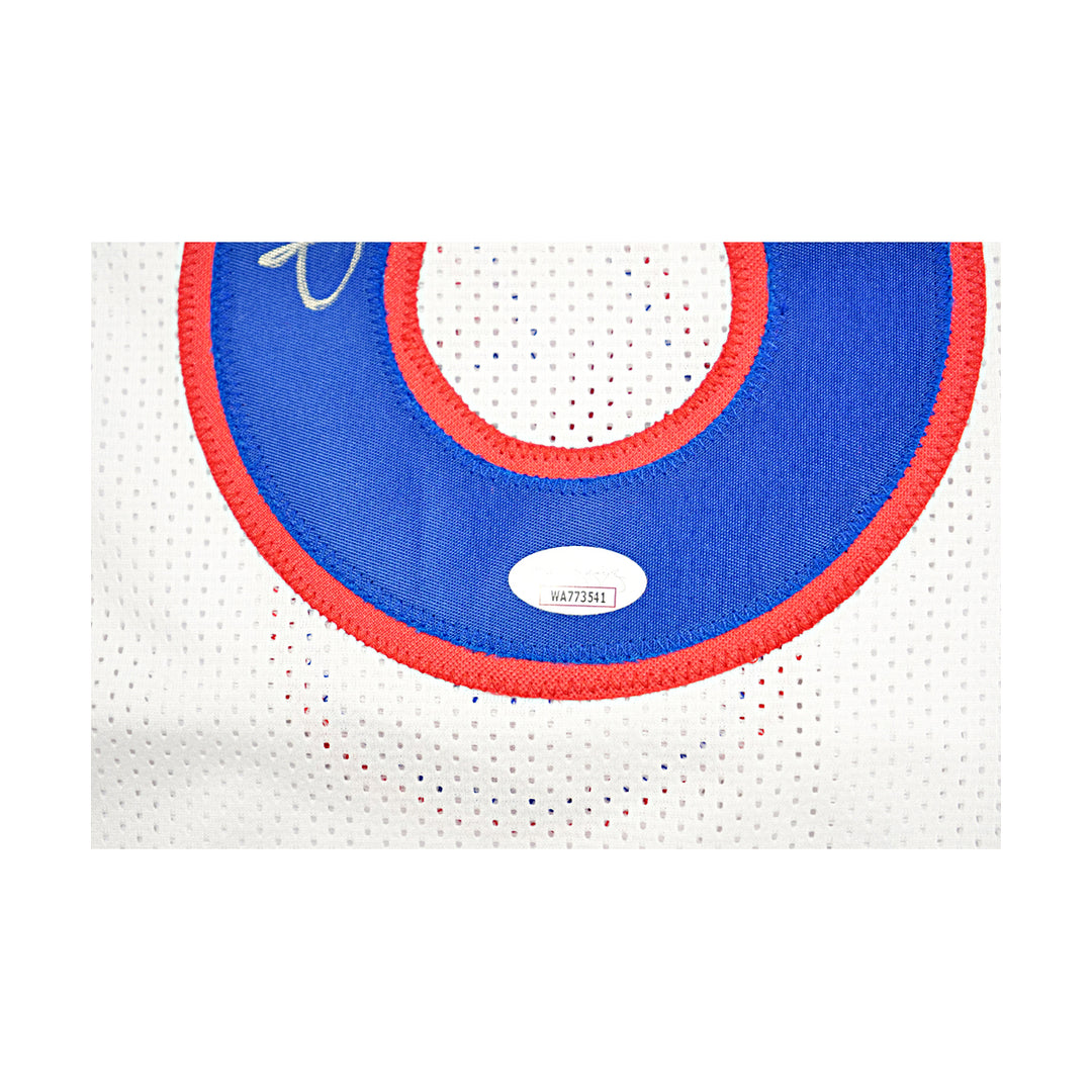 Julius Erving Philadelphia 76ers Autographed Inscribed Custom Jersey JSA COA