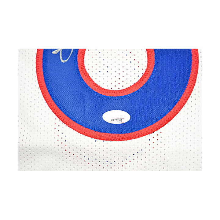 Julius Erving Philadelphia 76ers Autographed Inscribed Custom Jersey JSA COA