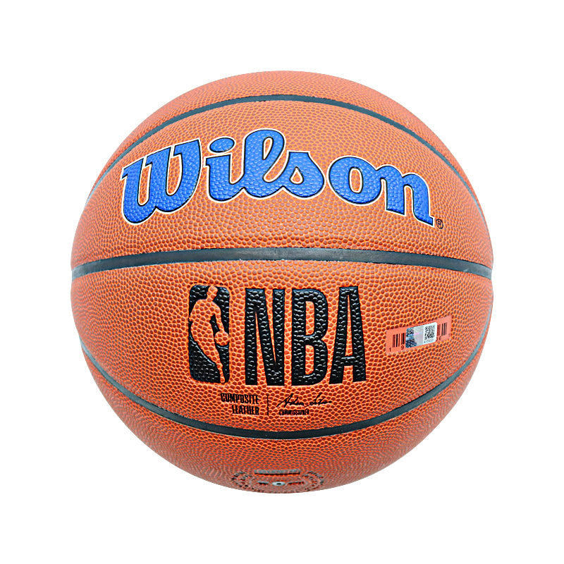 Patrick Ewing & John Starks New York Knicks Dual Signed Knicks Logo Wilson Composite Basketball (CX Auth)