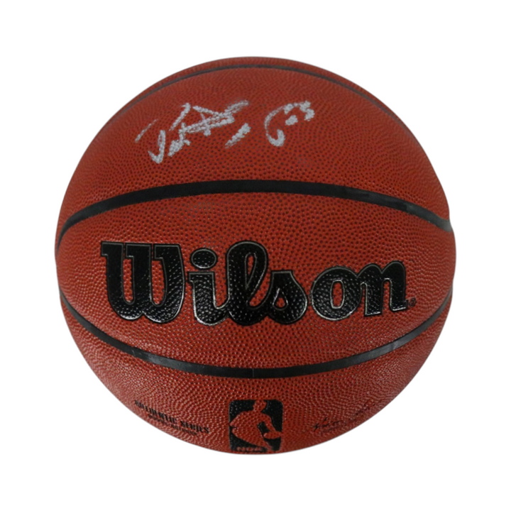 Patrick Ewing New York Knicks Autographed Wilson NBA Basketball CX Auth