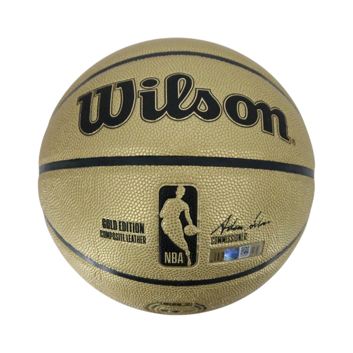 Patrick Ewing New York Knicks Autographed Gold Edition NBA Basketball CX Auth