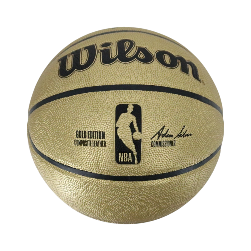Patrick Ewing New York Knicks Autographed Inscribed HOF 08 Gold NBA Basketball CX Auth