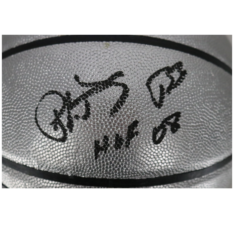 Patrick Ewing New York Knicks Autographed Inscribed HOF 08 Platinum NBA Basketball CX Auth