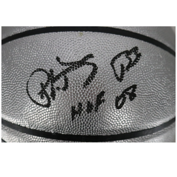 Patrick Ewing New York Knicks Autographed Inscribed HOF 08 Platinum NBA Basketball CX Auth